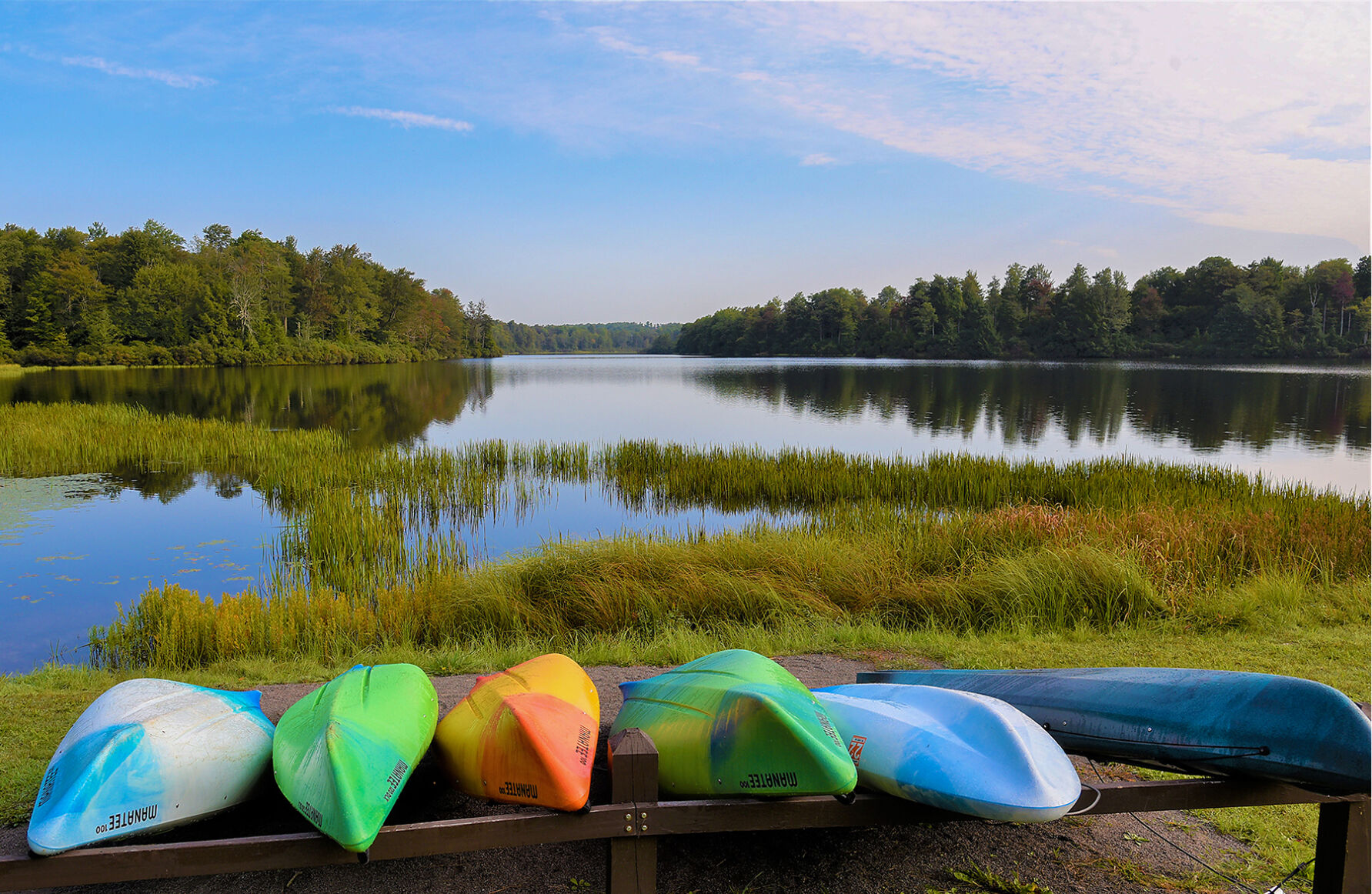 Kayaks at Ricketts Glen State Park, PA